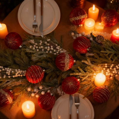 Ensemble de 12 boules de Noël incassables en velours de 3,15 pouces, ensemble de 12 boules de Noël avec motif peint à la main, décoration de guirlande de sapin de Noël, rouge