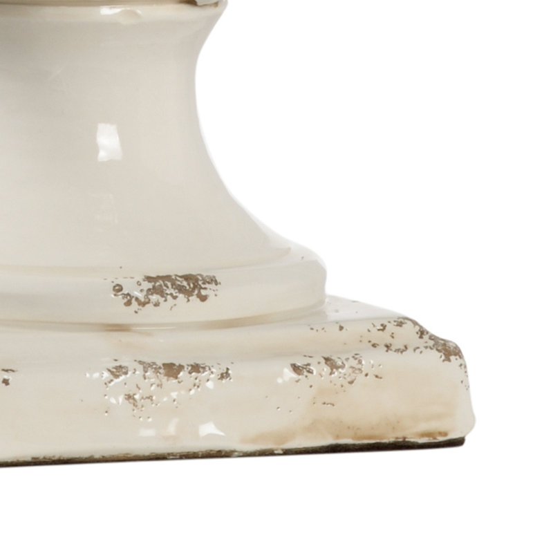 Lampe de table 34 po Artichoke, Glacis crème vieilli