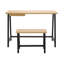 Ensemble de bureau et chaise en bois massif Theta