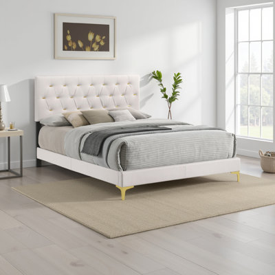 Khanyla Tufted Upholstered Standard Bed