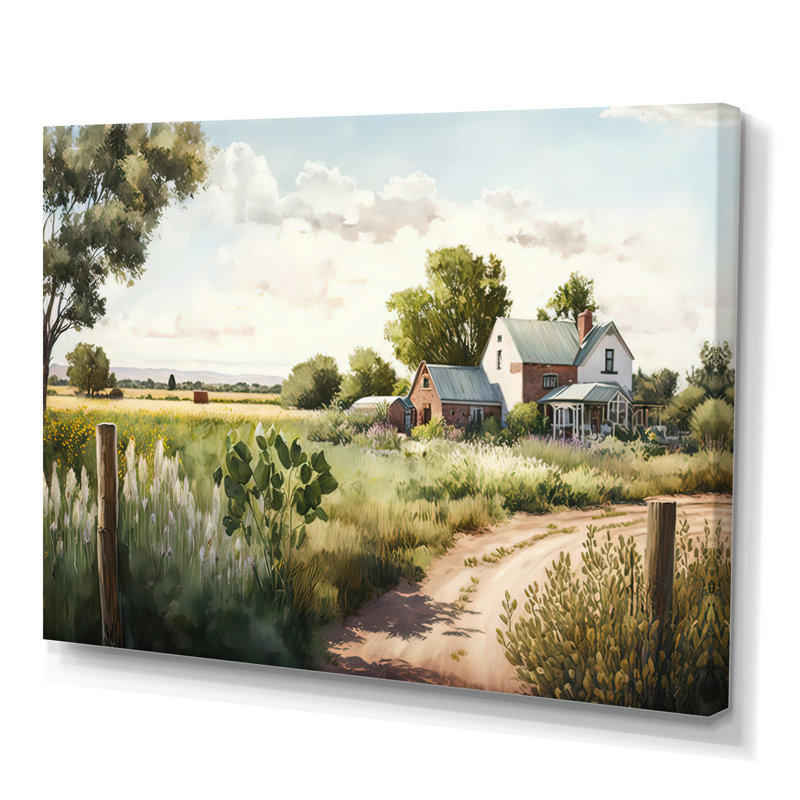«Welcome To The Farm III», art mural sur toile, Toile tendue, 30" H x 40" W