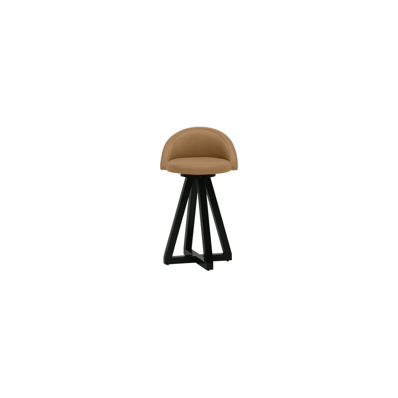 X2 Seat Top 26" Swivel Bar Stool, Canyon, Black Oak, Blackened Steel