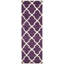Tapis mauve / ivoire en laine Carolene-19273598