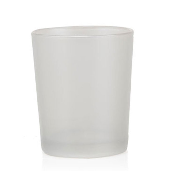 2.5cm Glass Tabletop Votive Holder, Silver