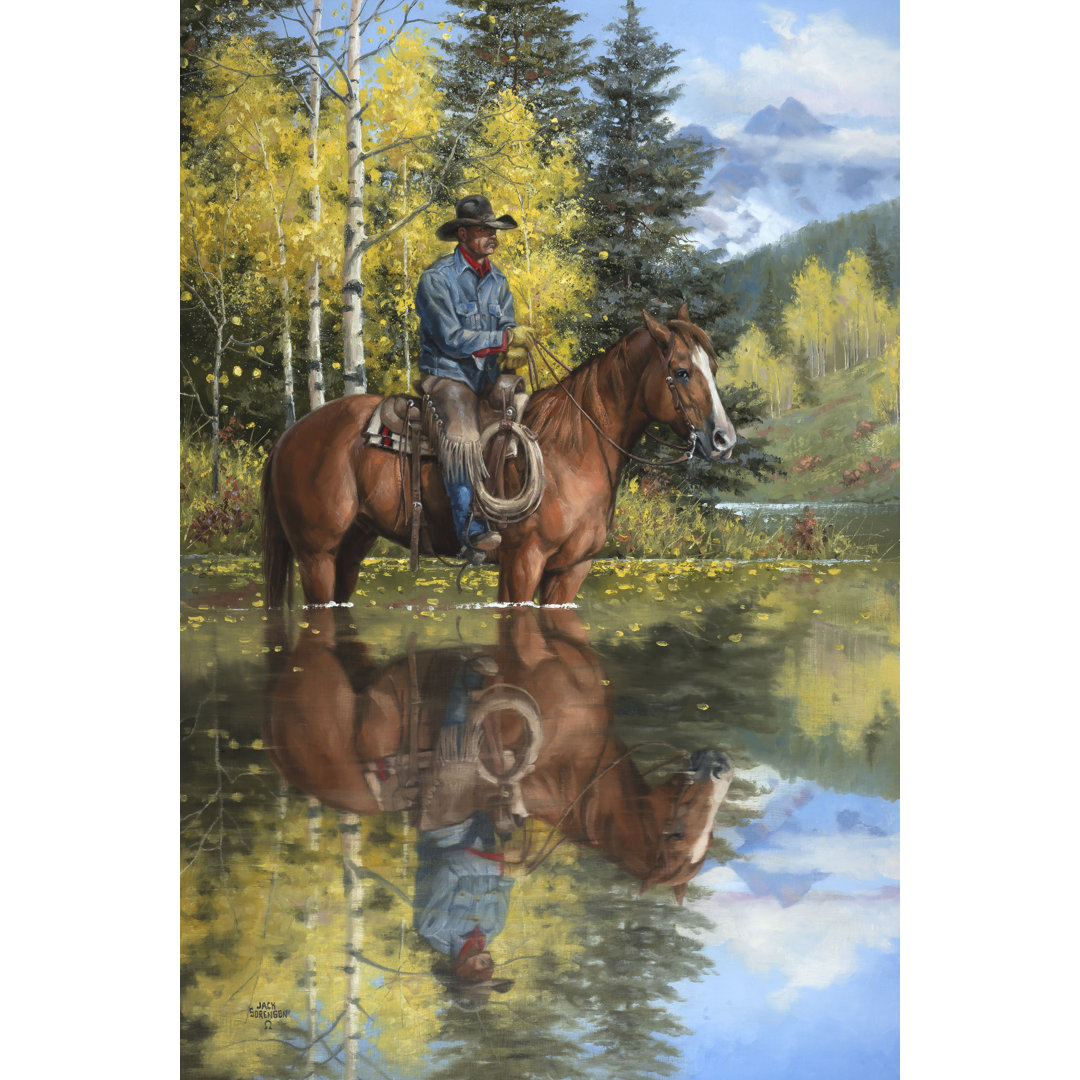 " A Good Place To Stop And Reflect " by Jack Sorenson Loon Peak® 