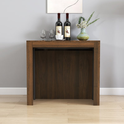 Modern Multifunctional Extendable Dining Table With Outlet, Space Saving Expanding Table With Storage For Party, Weddings, Meetings, Celebrations