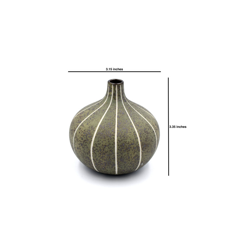 Vase de table Basim, H 3,4 po x l 3,2 po x P 3,2 po