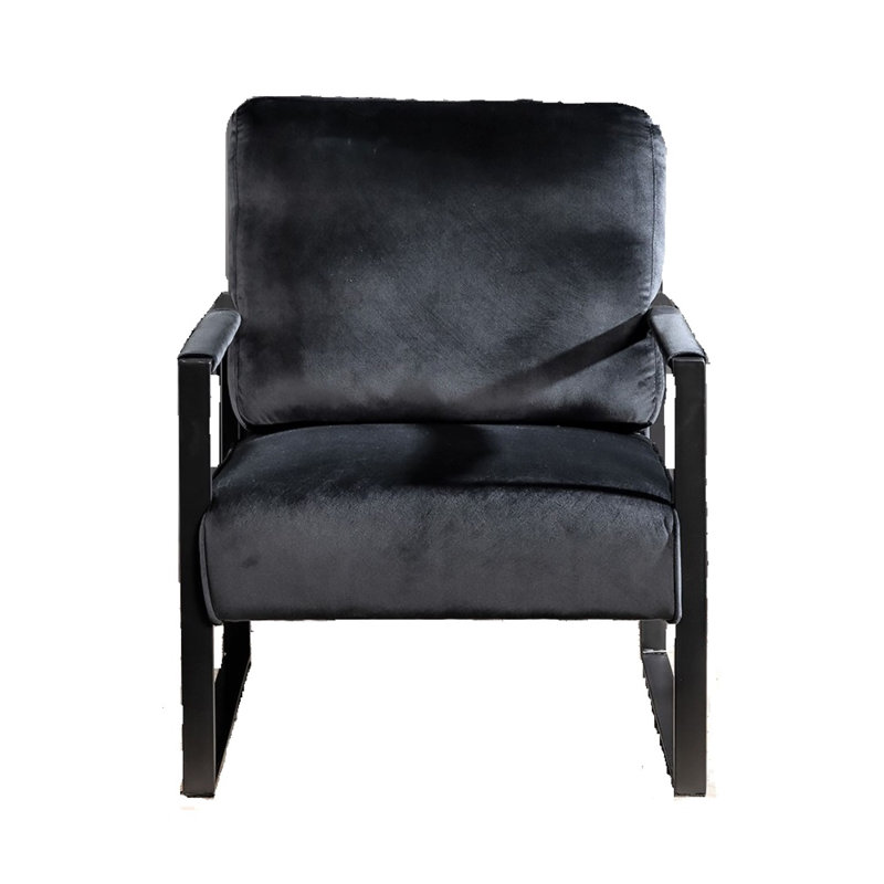 Chaise d'appoint classique Mid Century, Black, Black
