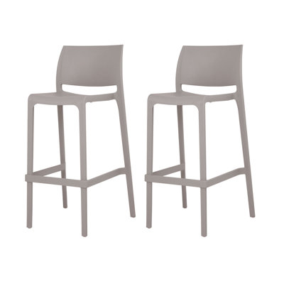 Sensilla Stackable Low Back Bar Stool