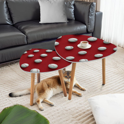 Ensemble de 2 tables basses gigognes Triangle