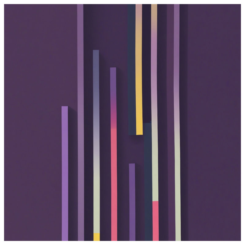 Rideaux verticaux à rayures verticales multicolores, 50 po x 80 po - 1 panneau, Transparent