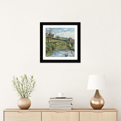 «The Farm at Osny, 1883» par Camille Pissarro, reproduction sur toile