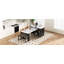 Table de salle à manger extensible avec plateau pliable extra-long, îlot de cuisine roulant avec tiroirs, prise de courant et verrou de frein, armoire de rangement pour la cuisine et la salle à manger