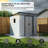 6 ft. x 5 ft. Metal Outdoor Storage Shed with Window & Sloped Roof-123384801-123384800