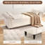 133cm Wide Velvet Standard Ottoman-457455984
