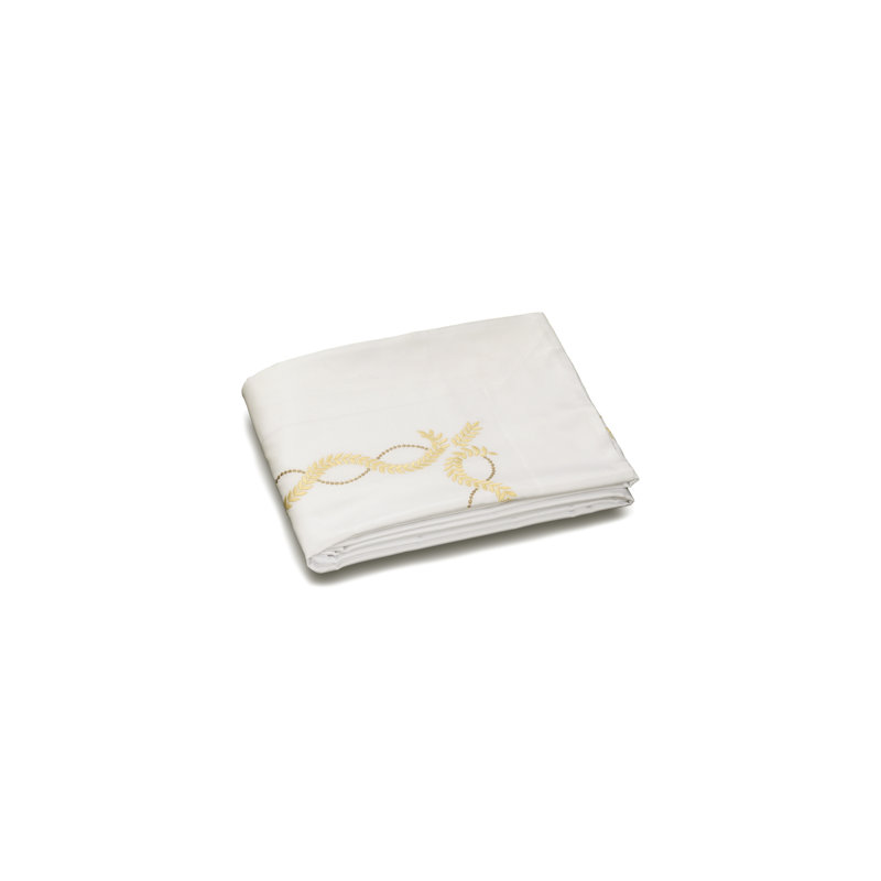 Diana Embroidery By DEA Sateen Flat Sheet, King Flat Sheet