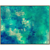 Blue And Green Abstract Giclee On Canvas by Soicher Marin Archives
