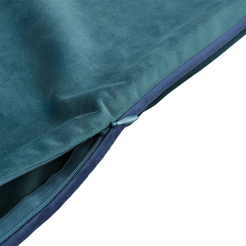 Oliver Square Throw, Teal/Navy, Pillow Cover Only - No Insert