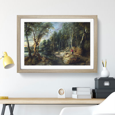 A Shepherd with His Flock by Peter Paul Rubens - Picture Frame Painting