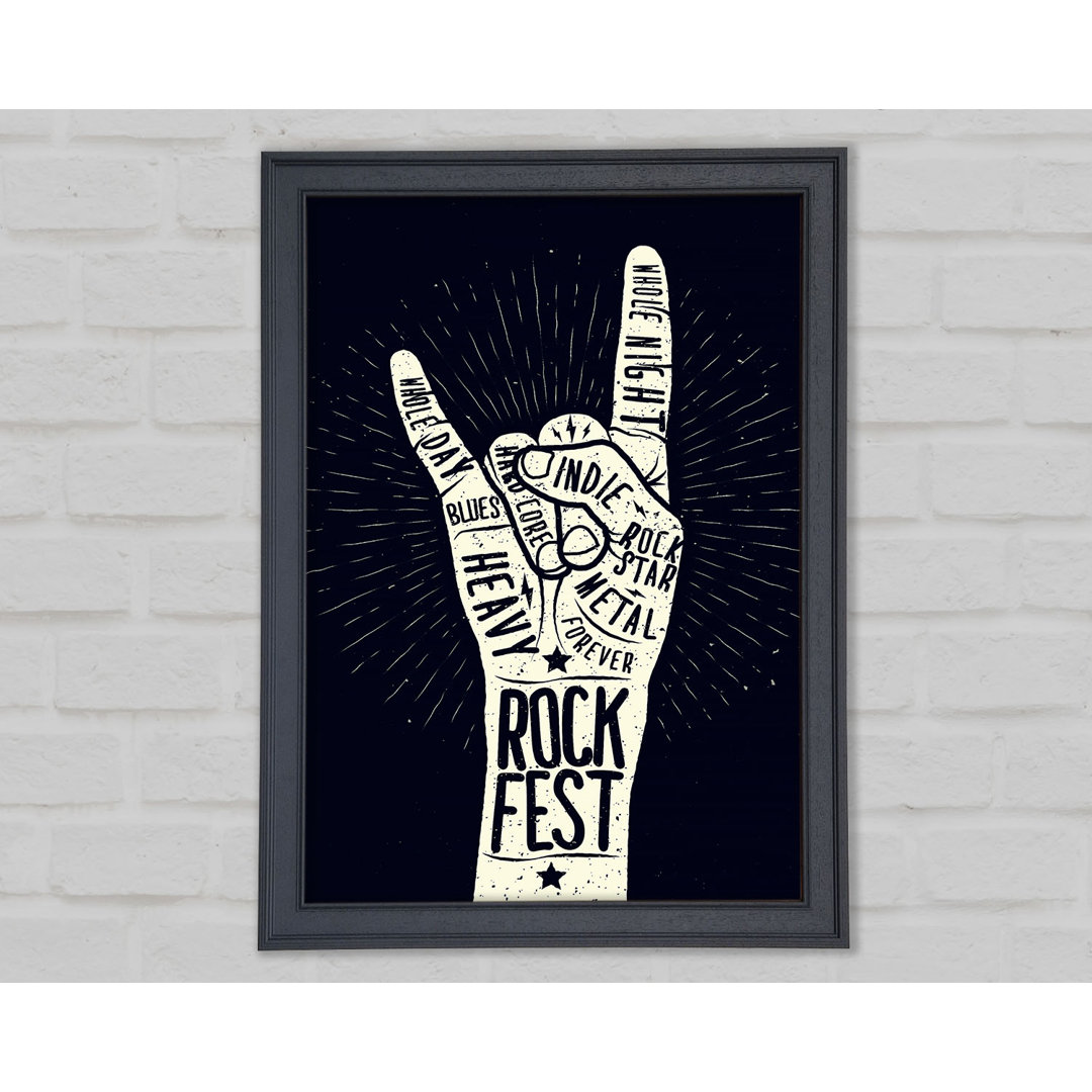 Rock Fest - Einzelne Bilderrahmen Kunstdrucke