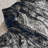 Abstract Shag Black/Navy Blue/Grey Area Rug-611493117