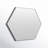 Sabine Metal Hexagon Wall Mirror-1034813052-1034813051