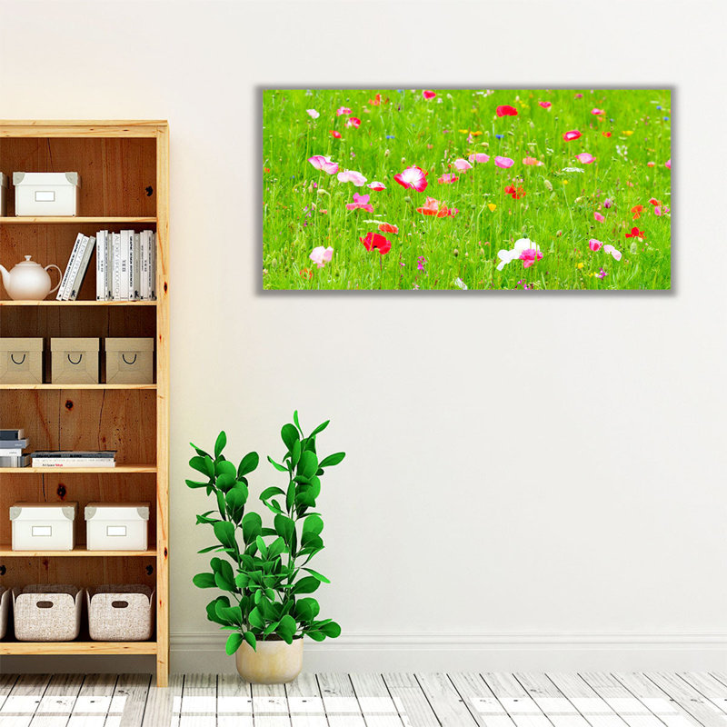«Meadow Flowers», reproduction d'art sur toile, H 10 po x l 20 po