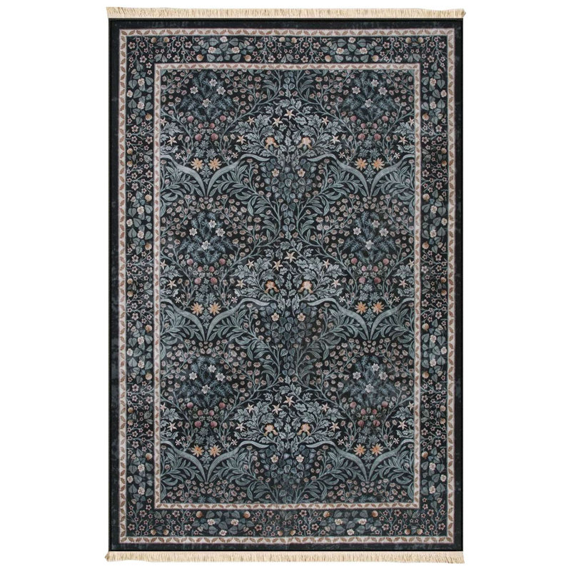 Midnight Orchard Botanical Area Rug