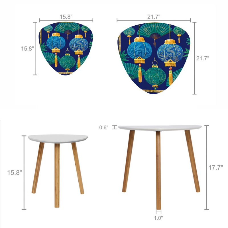 Ensemble de 2 tables gigognes Triangle