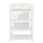 Loft Bed With Shelves, Storage Staircase, Small Wardrobe And White LED Light-1025593308