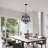 3-light Dimmable Geometric Chandelier