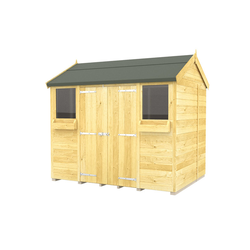 8ft x 8ft Apex Summer Shed, 217 "H x 231 "W x 243 "D