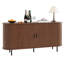 Buffet de 63 po avec grand tiroir, buffet avec porte coulissante Tambour et tablette réglable-603300521-591230559