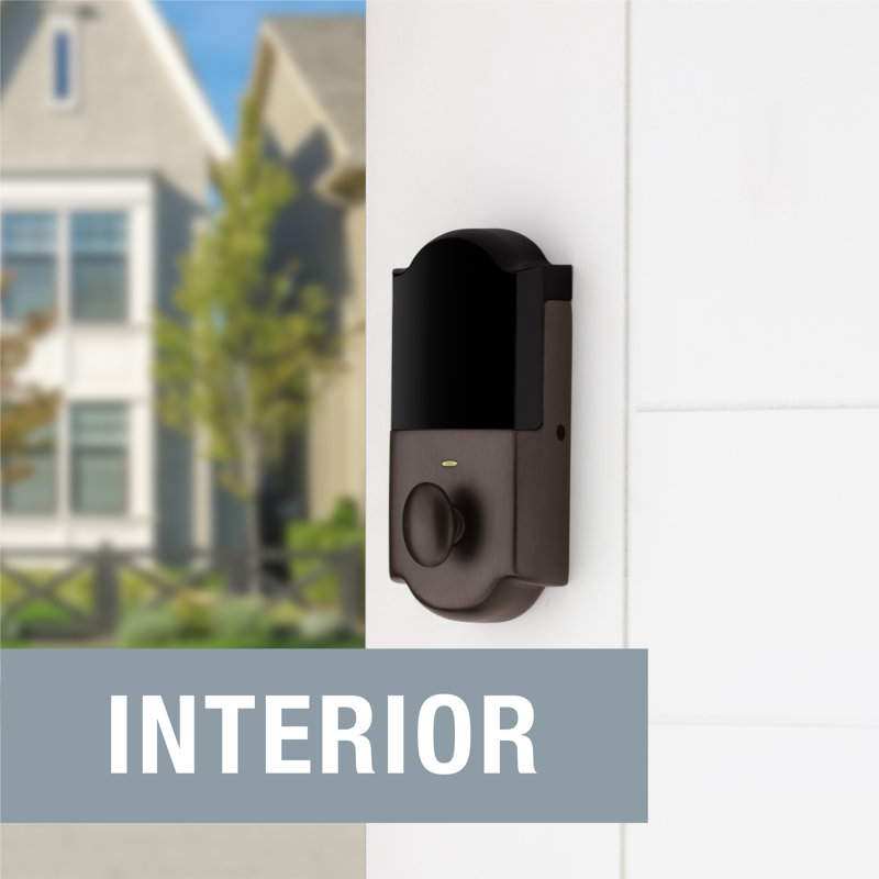 Single Cylinder Electronic Deadbolt, Venetian Bronze