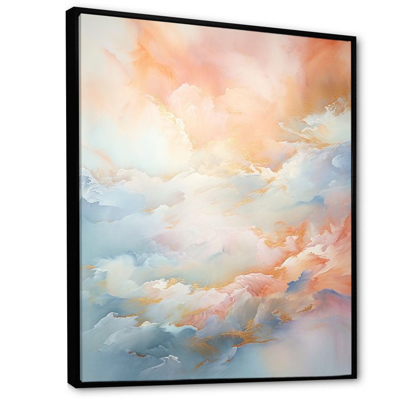 «Clouds Charm», impression sur toile, H 44 po x l 34 po x P 1,5 po, Cadre flottant noir