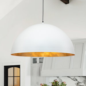 industrial oversized large metal dome pendant