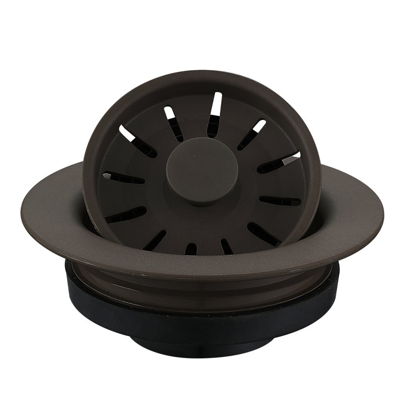 Karran 3-1/2 In. Kitchen Sink Decorative Disposal Flange, Brown