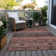 Machine Washable Indoor/Outdoor Claudian ACN1641 Paprika Rug