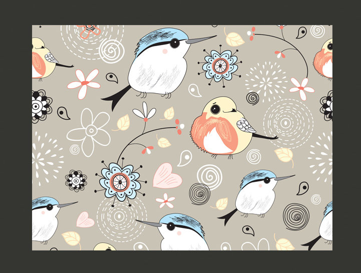Sweet Birds 2.31m x 300cm Wallpaper