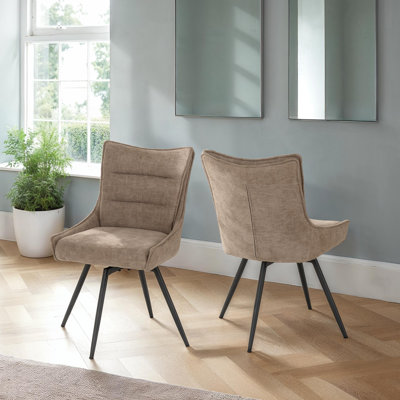 Wahpeton Set Of Two Swivel Dining Chairs