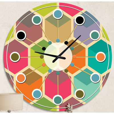 Horloge murale rétro Mid-Century