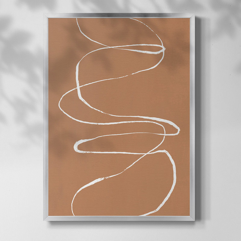 «Terracotta Drift I», reproduction encadrée de qualité supérieure - prête à être accrochée, H 42,5 po x l 30,5 po