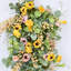 Faux Spring Summer Eucalyptus Berry Daisy