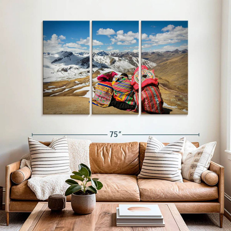 Nicci Natives Of Cusco, 14" H x 23" W