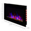 Foyer électrique 36 "1500W à effet mural 36" avec effet de flamme, lumière de fond 7 couleurs et lumière latérale