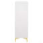 Commode rectangulaire blanche à 5 tiroirs Karena