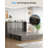 Queen Size Murphy Bed Cabinet with USB Charging Station & Drawers, Grey-1926728664