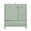30" Bathroom Vanity With Sink, One Door With Shelf And Three Drawers, Soft Close Door-369372526