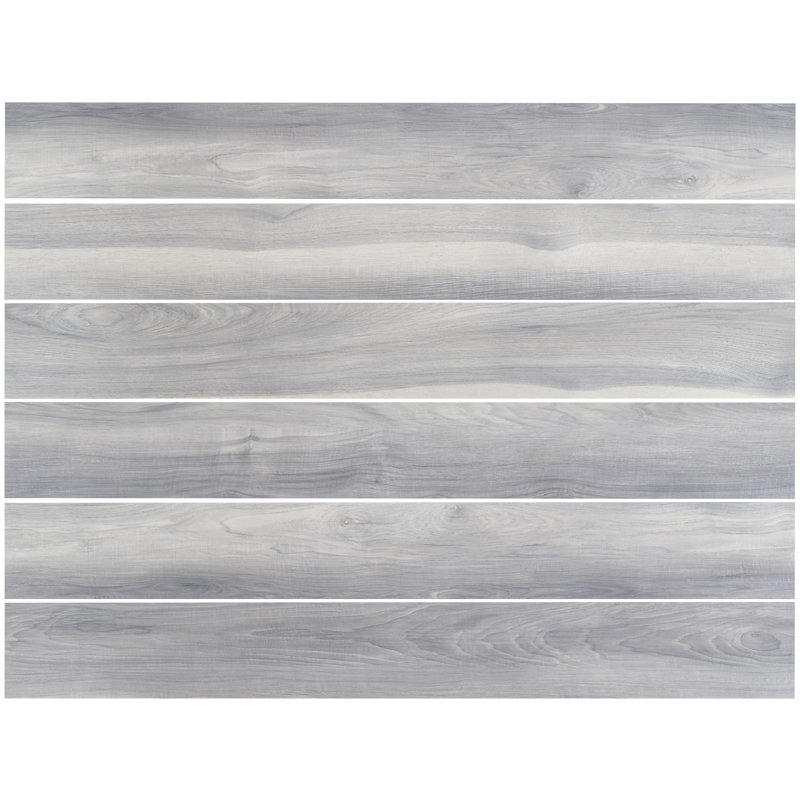 Planche de vinyle de luxe en hickory 6 po x 48 po x 4,5 mm Lyra, Chêne ombre