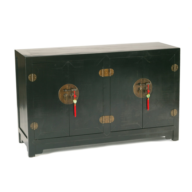 Hangzhou 130cm Sideboard, Black Lacquer